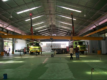 Installation Overhead Crane for Workshop